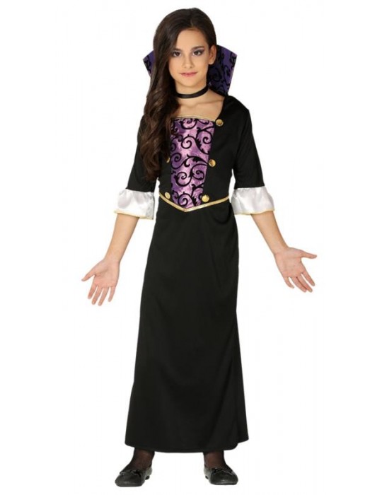 Strój Wampirzyca fiolet 7-9lat 87784BZ