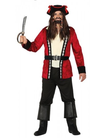Ad Strój Pirat z Czaszkami 88186BZ L