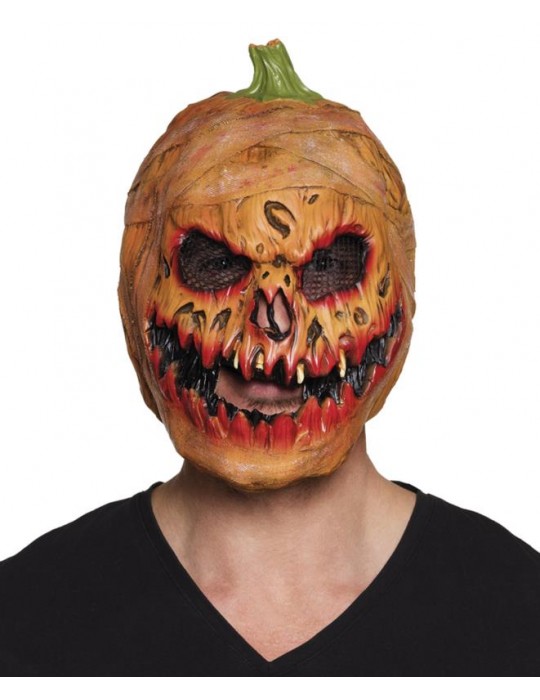 Maska dynia halloween latex 97556