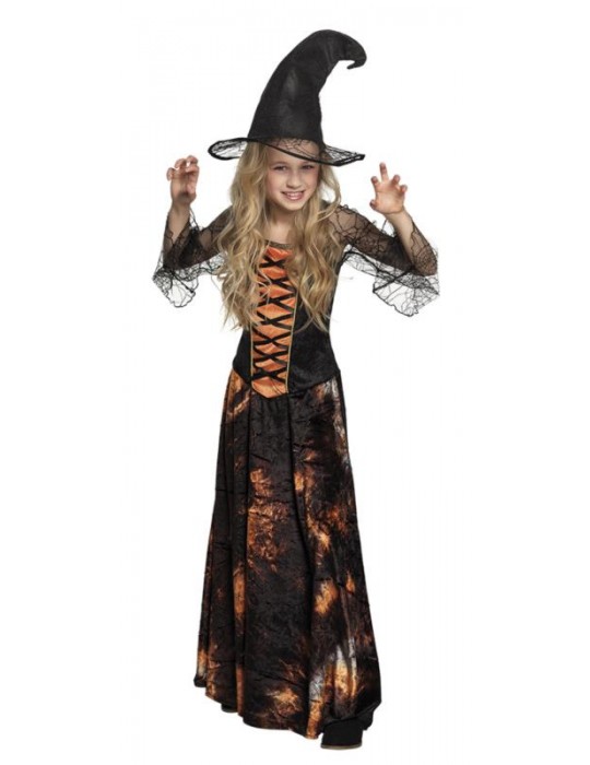 Strój czarownica ognia 134-140cm 78136