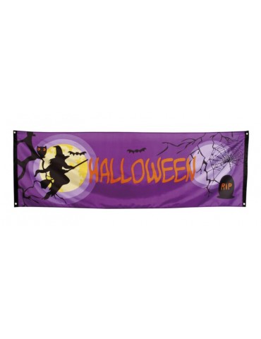 Banner Halloween z czarownicą 76922 74 x 220 cm