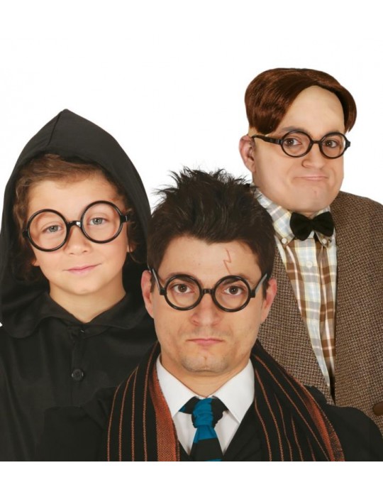 Okulary Harry czarnre okrągłe 16850BZ Harry Czarodziej Kujon