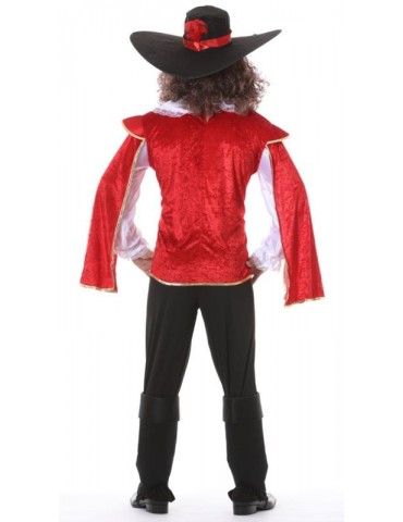 Ad Strój Muszkieter Czerwony LUX 84944 M