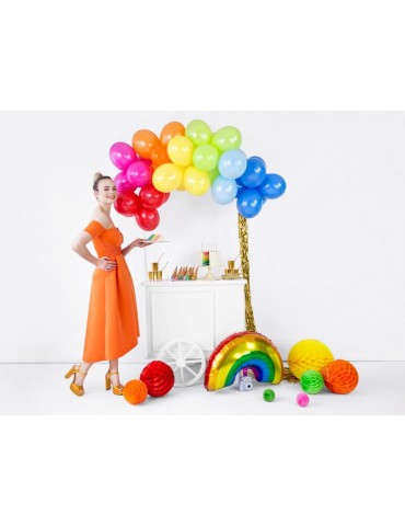 Kula bibułowa, pomarańcz, 30cm, 1szt.