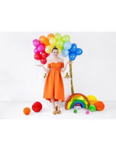 Kula bibułowa, pomarańcz, 30cm, 1szt.