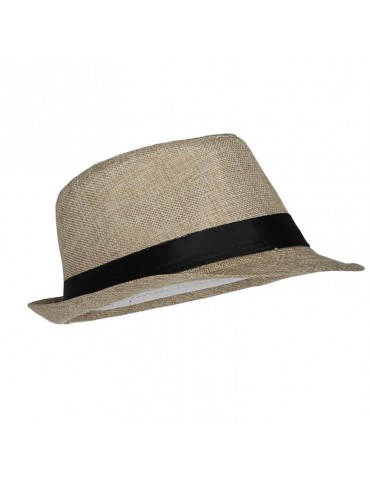 Kapelusz Hawana Lniany Beż Y0045 Al Capone Prohibicja