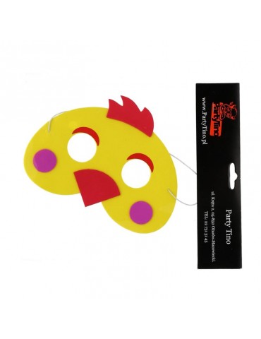 Maska Zwierzątka Pianka CM133 Kurczak Kurczaczek Wielkanoc