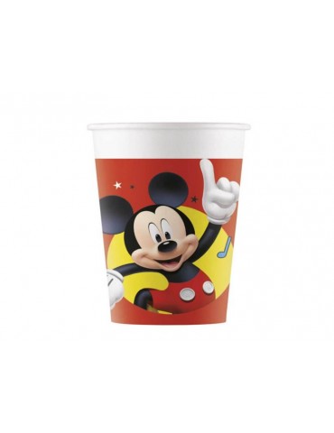 Kubeczki urodzinowe Myszka Mickey - 200 ml - 8 szt.