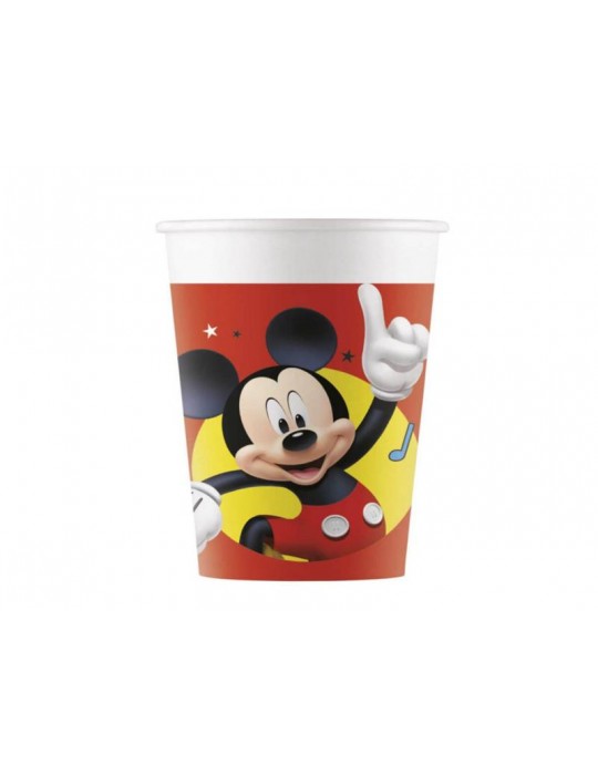 Kubeczki urodzinowe Myszka Mickey - 200 ml - 8 szt.