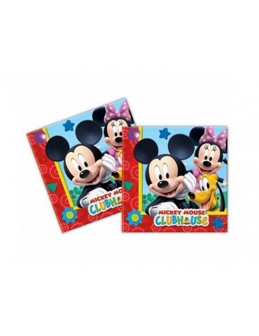 Serwetki urodzinowe Myszka Mickey - 33 c m - 20 szt.