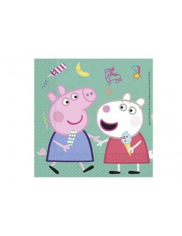 Serwetki urodzinowe Świnka Peppa - 33 cm - 20 szt.
