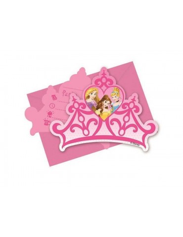 Zaproszenie urodzinowe Princess - Księżn iczka - 1 szt.