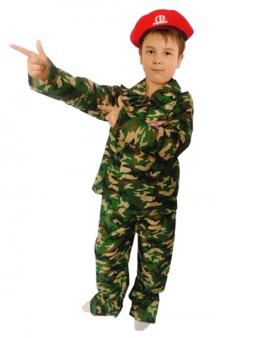 Strój Żołnierz z beretem ST101 134/140