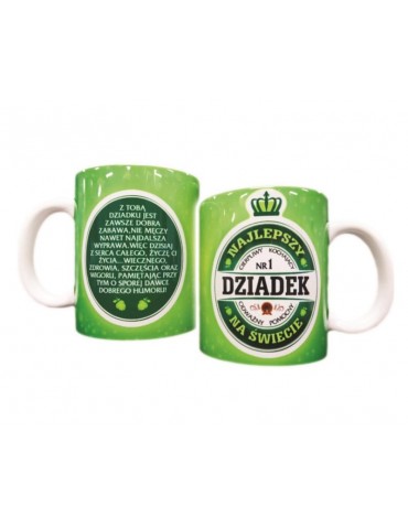 Kubek Najlepszy Dziadek Zielony KUB44BZ