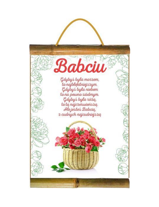 Dyplom Najcudniejsza Babciu D131BZ