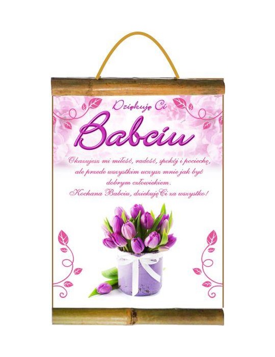 Dyplom Dziękuję Ci Babciu D132BZ