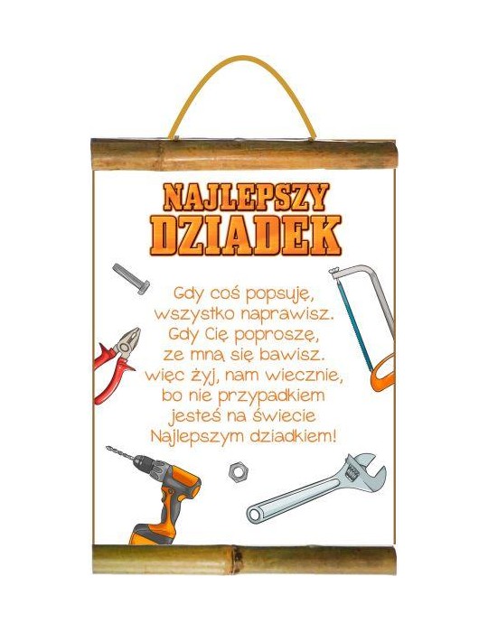 Dyplom Najlepszy Dziadek D134BZ