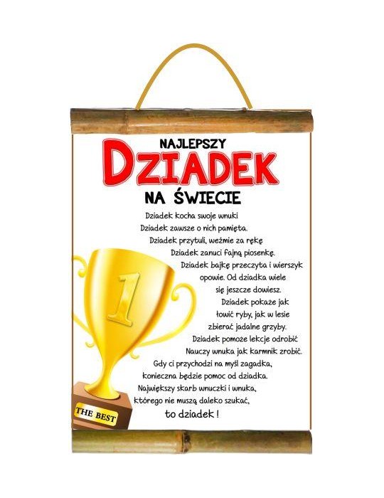 Dyplom Najlepszy Dziadek D137BZ