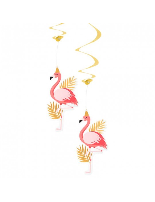 Dekoracja Flamingi świderki 2szt 52553 85cm