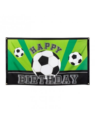 Banner Piłka nożna Happy Birthday 62502 Flaga 90x150cm