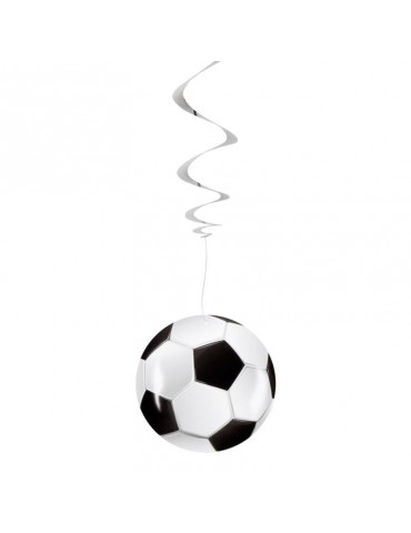 Dekoracja świderki Piłka nożna 62503 3szt.