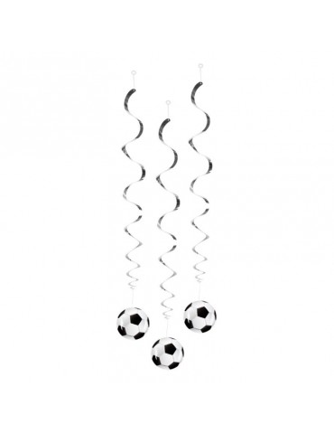Dekoracja świderki Piłka nożna 62503 3szt.