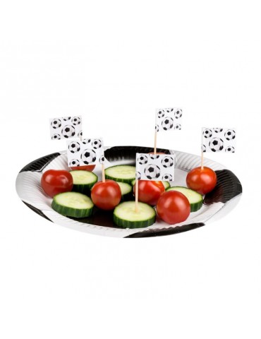 Wykałaczki Piłka nożna flagi 12szt 62512