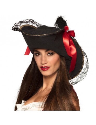 Kapelusz Piratki z kokardą 81939