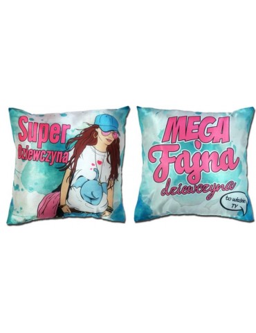 Poduszeczka super dziewczyna SM51BZ 20x20cm