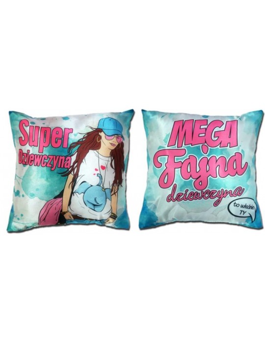 Poduszeczka super dziewczyna SM51BZ 20x20cm