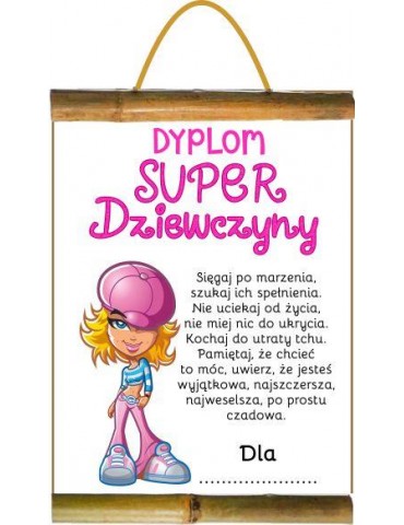 Dyplom super dziewczyny D166