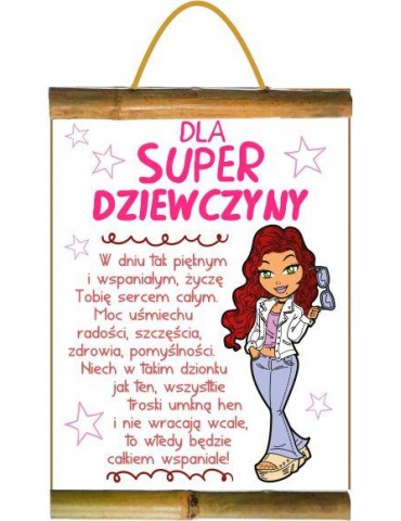 Dyplom dla super dziewczyny D167
