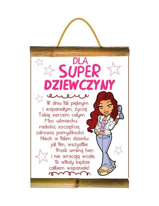 Dyplom dla super dziewczyny D167