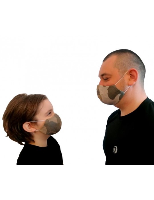 Maseczka ochronna wielorazowa Moro Zestaw M + L MS116