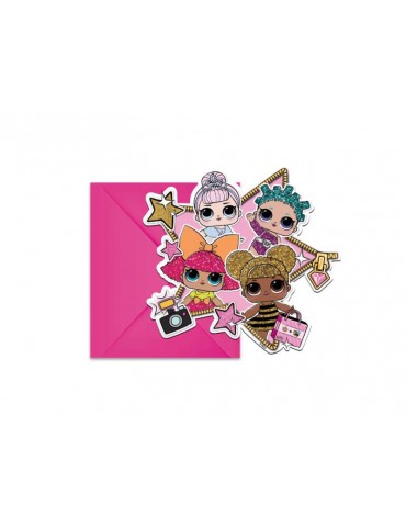 Zaproszenia urodzinowe LOL Suprise 91045 1op - 6 szt.BZ