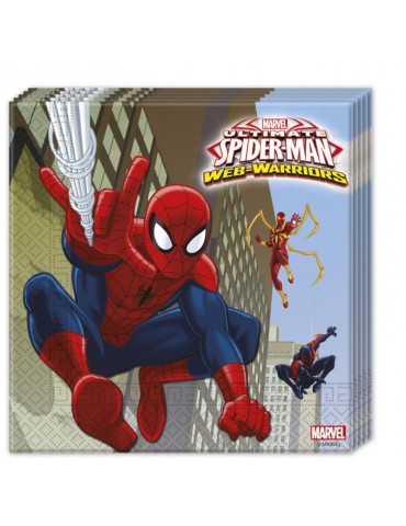 Serwetki urodzinowe SPIDERMAN 85154 - 33 x 33 cm - 20 szt. BZ