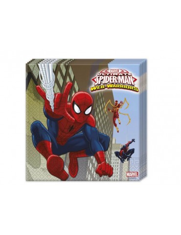 Serwetki urodzinowe SPIDERMAN 85154 - 33 x 33 cm - 20 szt. BZ