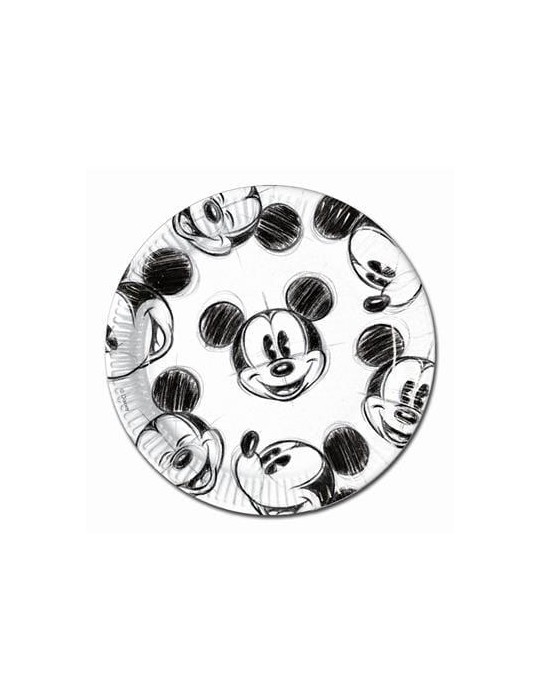 Talerzyki urodzinowe MICKEY 82738 - 23cm, 1op: 25szt. BZ