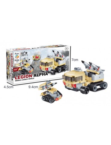 Klocki LEGION ALPHA 29107-3 Pojazd rakietowy na gąsienicach. BZ