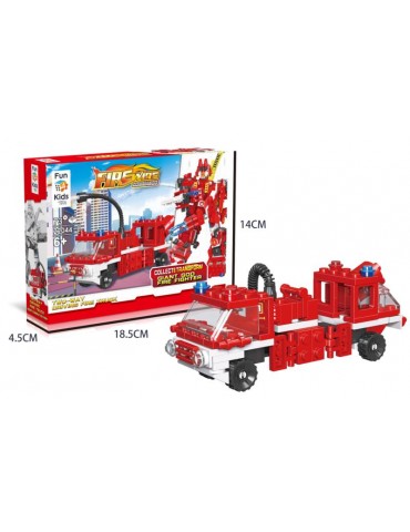 Klocki FIRE WIRE 22044-2 wukierunkowy pojazd strażacki. BZ