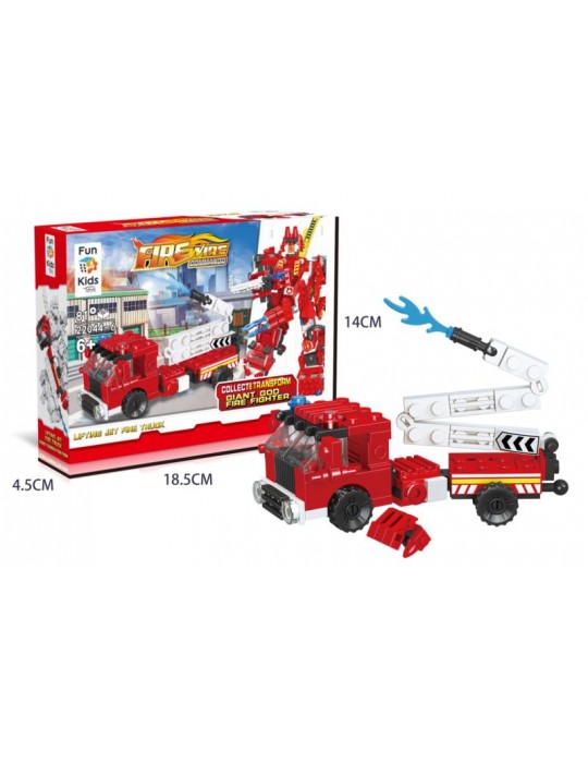 Klocki FIRE WIRE 22044-6 Samochód strażacki. BZ