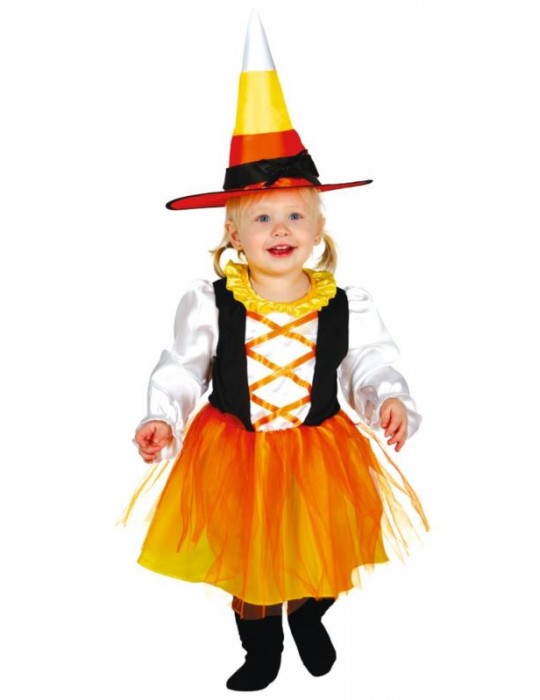 Strój Czarownica pomarańczowa 83035BZ 86/92cm