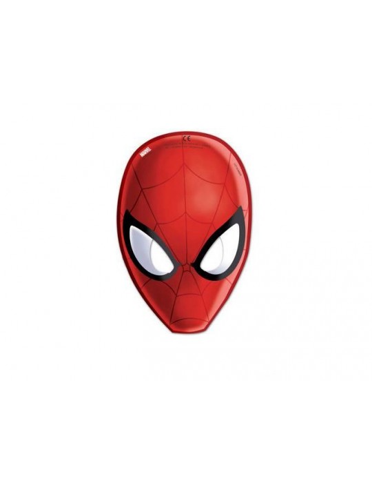 Maska urodzinowa Spiderman 85179 Web Warriors - 6 szt. BZ
