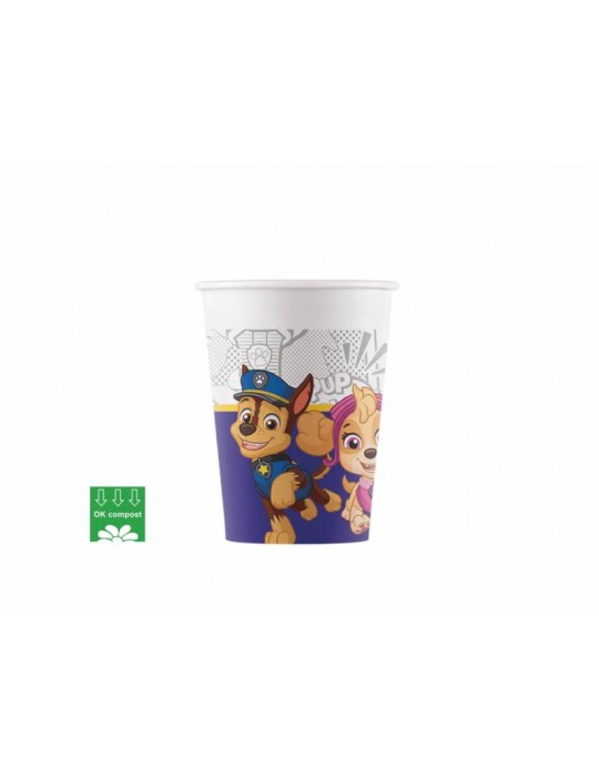 Kubeczki urodzinowe Psi Patrol Skye i Ev erest - 200 ml - 8 szt.