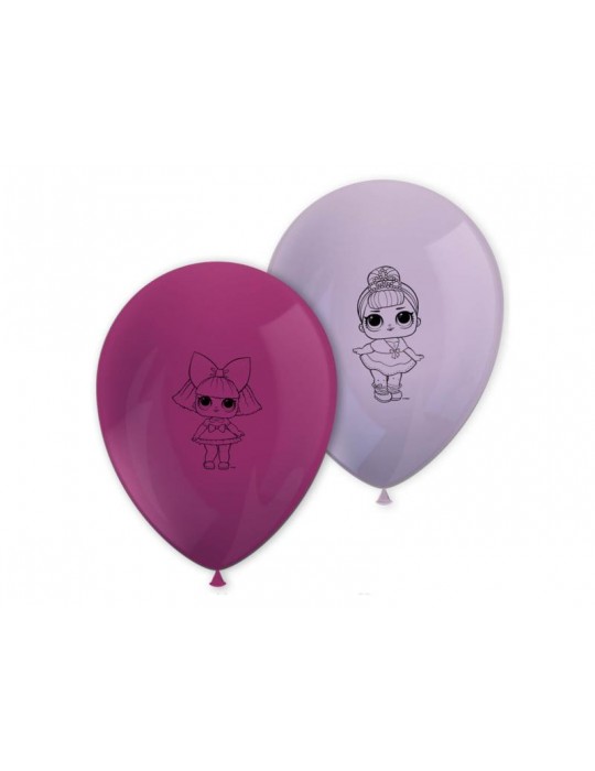 Balony lateksowe LOL Glitterati 90864 - 28cm - 8 szt BZ