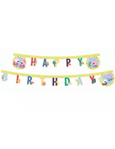 Baner Happy Birthday Świnka Peppa 91103 200cm - 1 szt. BZ