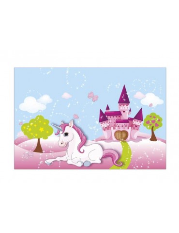 Obrus urodzinowy Jednorożec 85674 - 120 x 180 cm - 1 szt. BZ