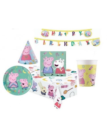 Zestaw urodzinowy ŚWINKA PEPPA 60603 44 EL. BZ