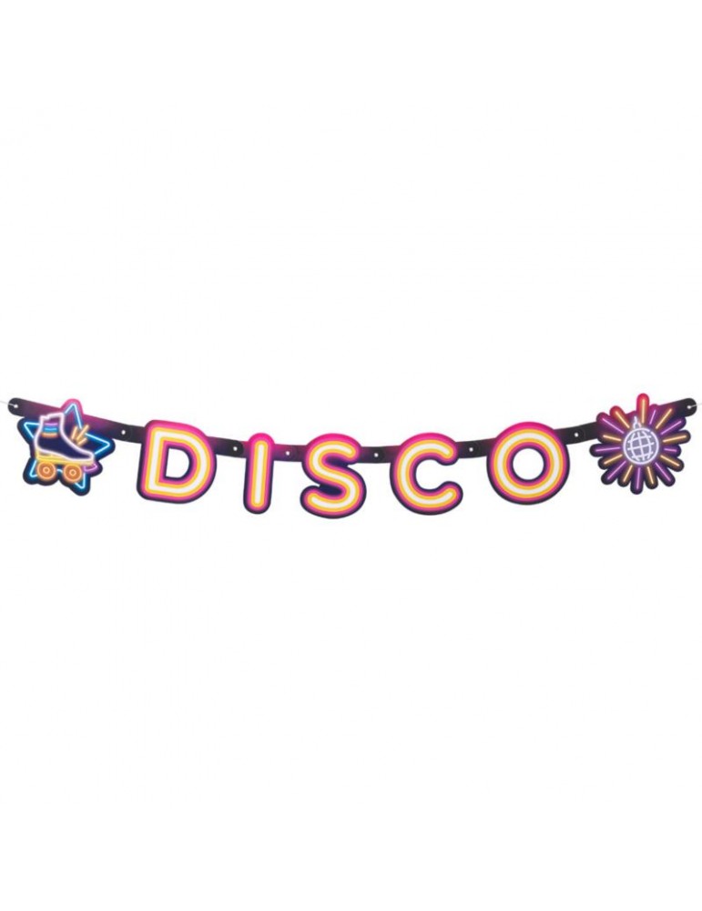 Girlanda Disco Banner Litery 120cm 00755