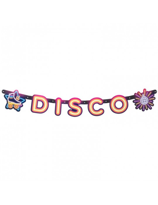 Girlanda Disco Banner Litery 120cm 00755